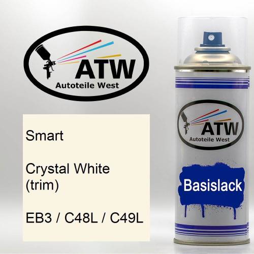 Smart, Crystal White (trim), EB3 / C48L / C49L: 400ml Sprühdose, von ATW Autoteile West.